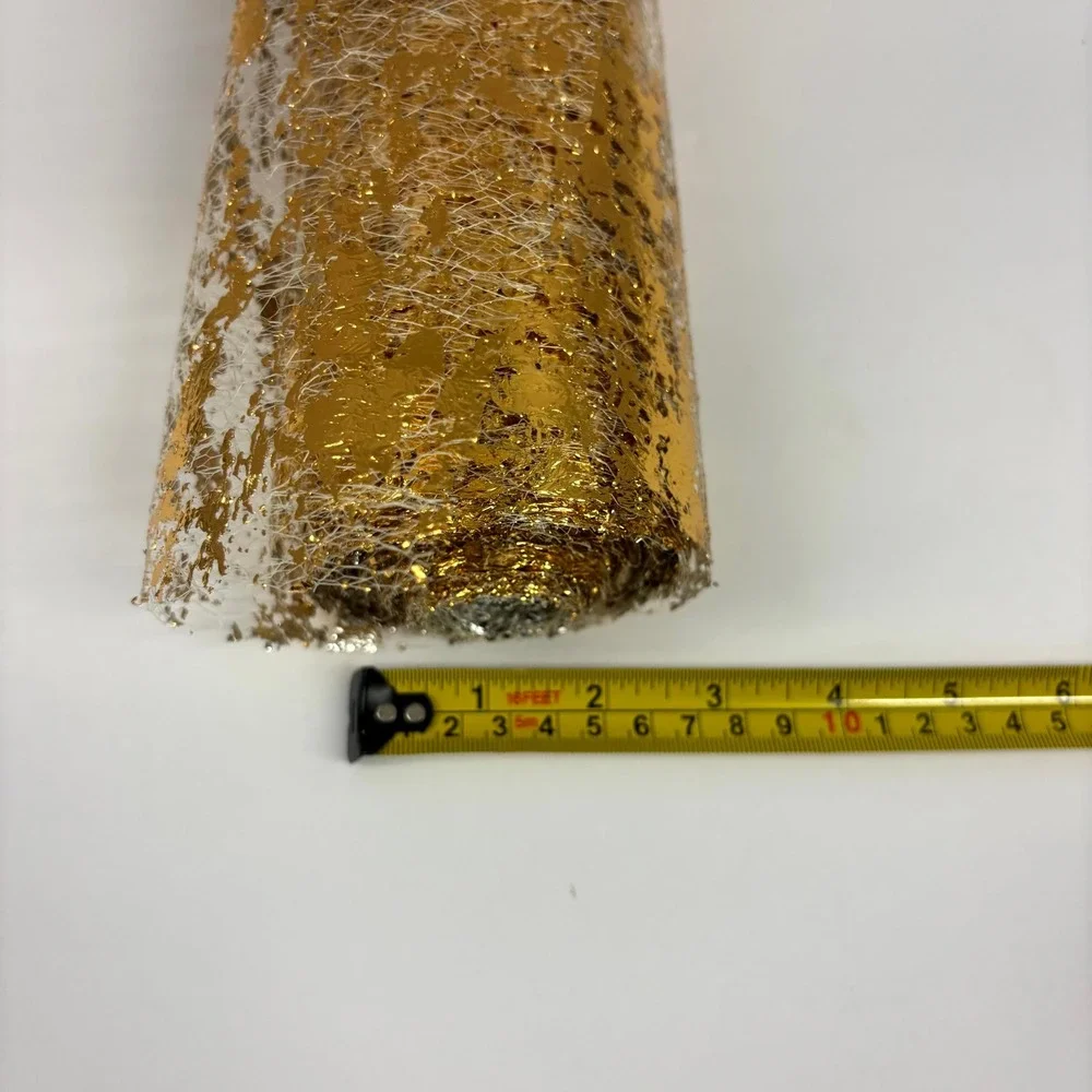 Gold Metallic Decorative Mesh Roll 12